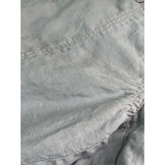 Eileen Fisher Pant 10 Medium Cargo Cropped Straight Zip Gray Lightweight 32 x 22 - Picture 16 of 16